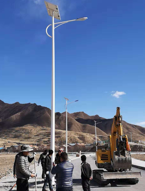 甘南碌曲10米环县太阳能路灯项目